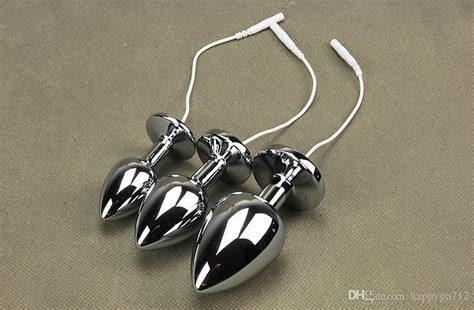 Stainless Steel Anal Toys Butt Plugs Unisex Anal Plug With Jewelry Wire
