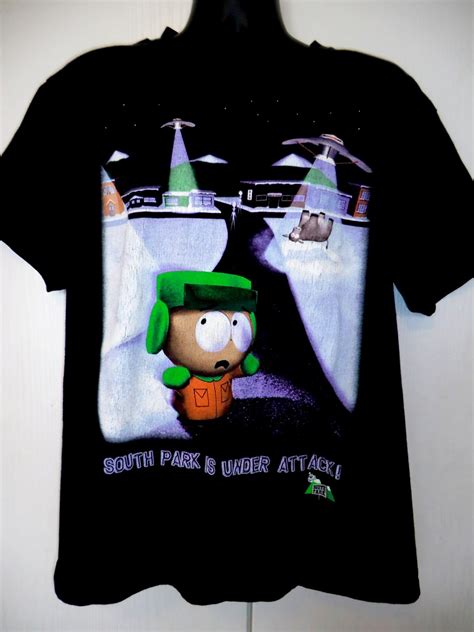 Vintage 1998 South Park T Shirt Size Large South Park Is Under Attack