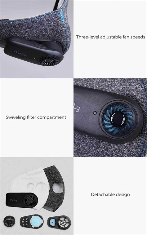 Xiaomi Purely Reusable Washable Electric N95 Mask Black