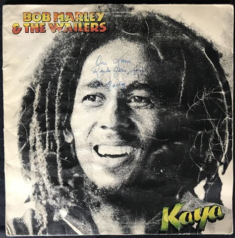 Lot Detail Bob Marley Near Mint Signed Kaya Album W One Love