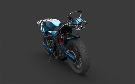 Futuristic Motorcycle 3d 3ds