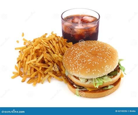 French Fries Hamburger And Cola Royalty Free Stock Image Image 6210226