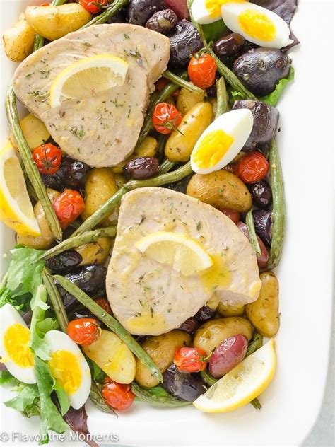 30 Minute Sheet Pan Tuna Nicoise Is Classic Tuna Nicoise Salad In Sheet