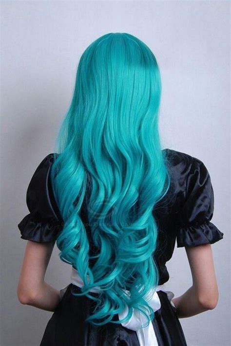 Curly Turquoise Hairstyles And Beauty Tips Turquoise Hair Hair Color Blue Hair Styles