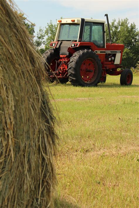 Hay Bale Farm Equipment Tractor Free Stock Photo Public Domain Pictures