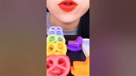 Rainbow Food By Hongyu Asmr Youtube Short Video Fast Eating Asmr