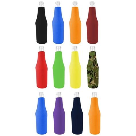 Blank Neoprene Beer Bottle Coolie Variety Color 12 Pack Free Etsy