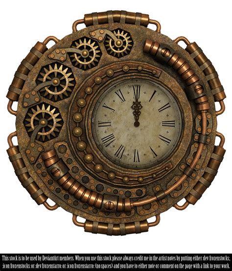 Restricted Steampunk Clock Render By Frozenstocks On Deviantart