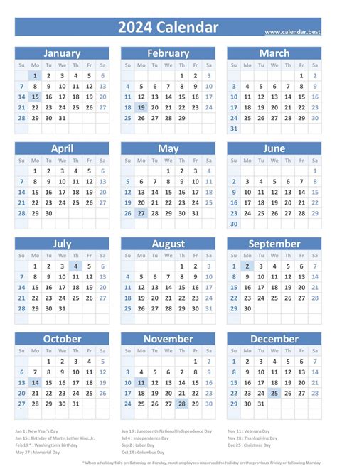 Next Federal Holiday 2024 Calendar Pdf Colly Diahann