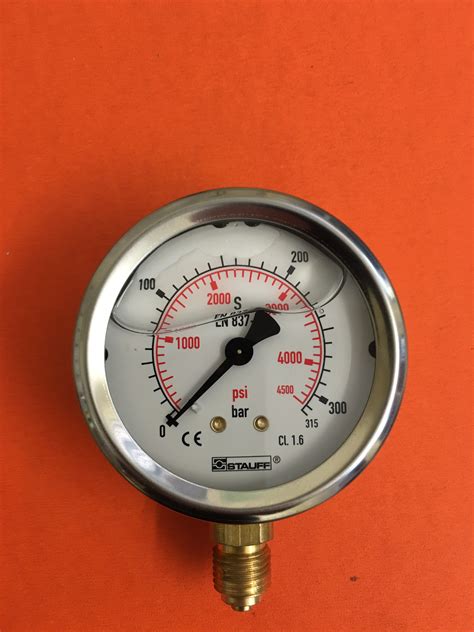 Gauges Pressure Gauge 0 250 Bar 0 3600 Psi