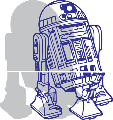 R2d2 Svg Cricut Png Vector File Eps Dxf Instant Download Printable Pdf