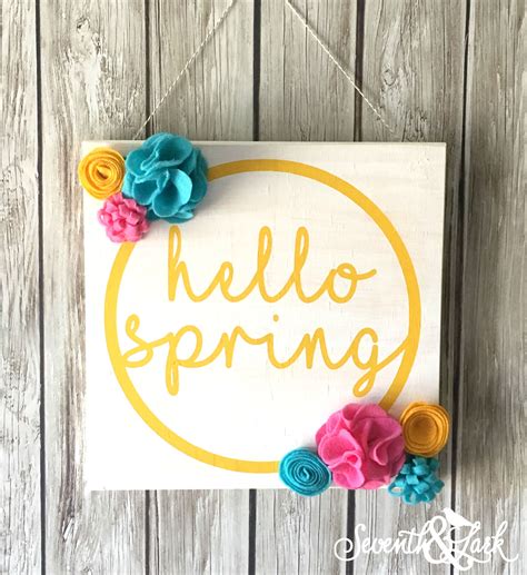 Hello Spring | Hello spring sign, Painted signs, Porch signs