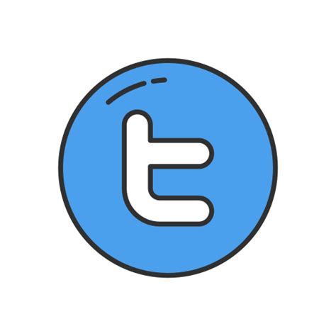 Twitter Circle Social Media And Logos Icons