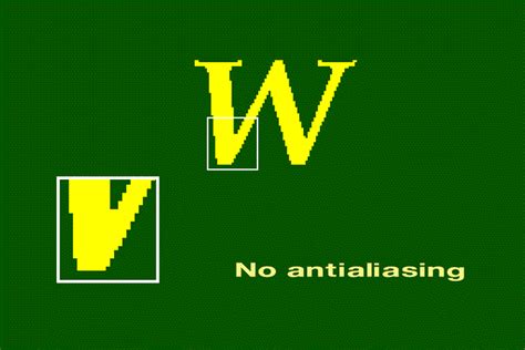 What is anti aliasing, what does it do? Antialiasing methods