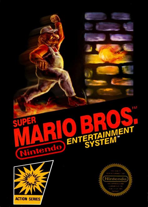 Super Mario Bros Nes Cover Art Super Mario Bros Super Mario Mario Bros