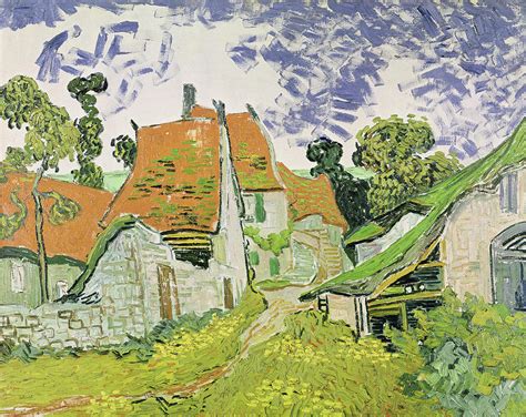 Street In Auvers Sur Oise Painting By Vincent Van Gogh Pixels