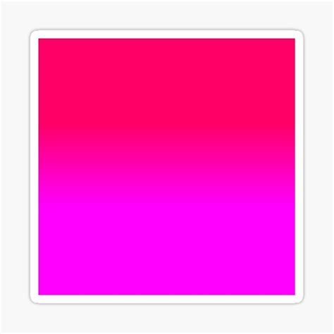 Hot Pink And Neon Pink Ombre Shade Color Fade Sticker For Sale By