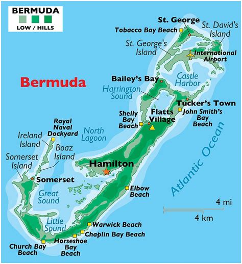 Mapas De Bermudas Atlas Del Mundo