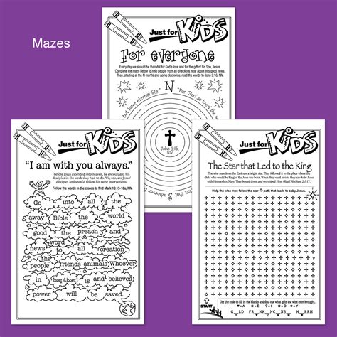 Just For Kids Bible Puzzles Volume 3