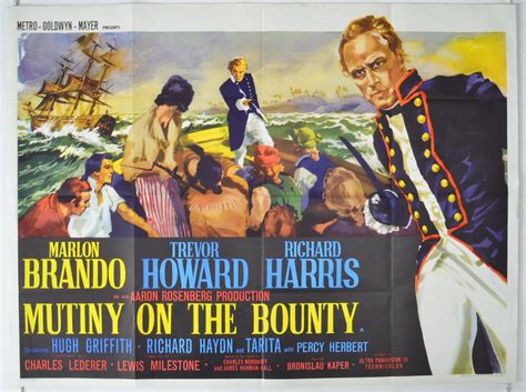 Mutiny On The Bounty 1962 Original Cinema Quad Movie Poster Marlon