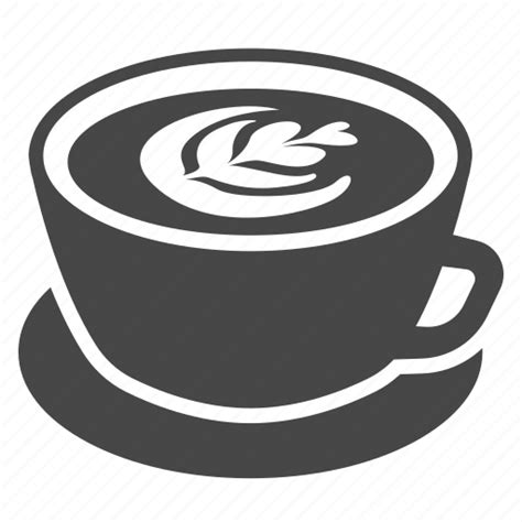 Cafe Coffee Cup Espresso Hot Latte Latte Art Icon