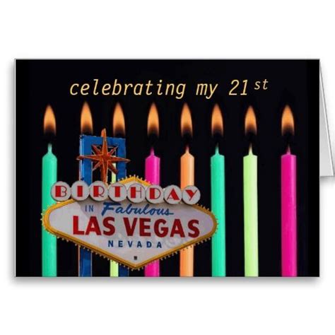 21st Birthday In Las Vegas Card Birthday In Las Vegas 21st Birthday Vegas Birthday