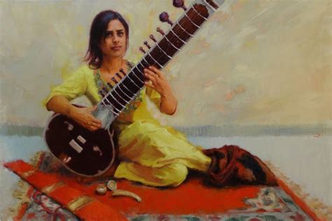 Shivranjani Sitar Player Painting By Snehal Page Saatchi Art