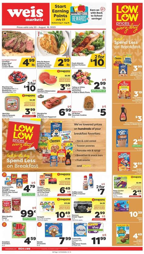 Weis Markets Weekly Ad July 20 August 16 2023