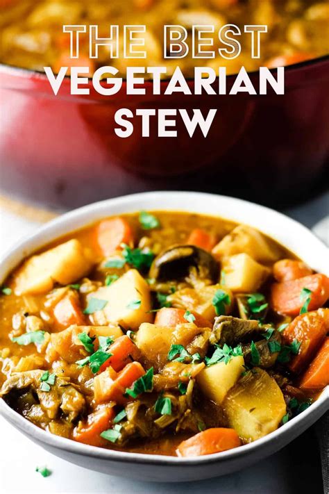 The Best Vegan Stew Recipe Vegan Stew Vegetarian Stew Vegetarian