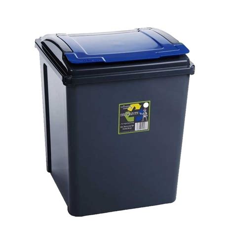 25l 50l Plastic Recycle Recycling Bin Lid Kitchen Dustbin Garden Waste