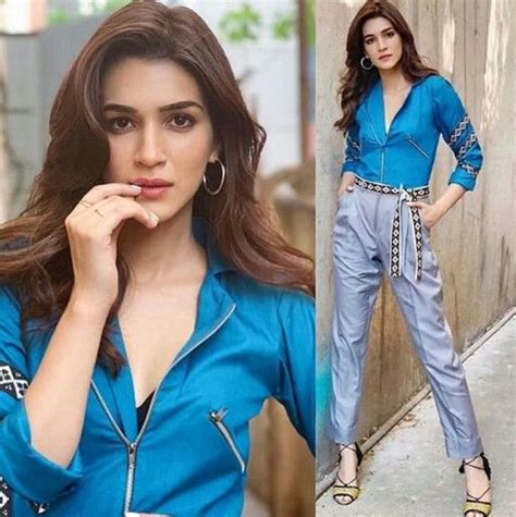Kriti Sanon Bollywood Stars Outfit Goals Red Leather Jacket Summer Outfits Ootd Jackets