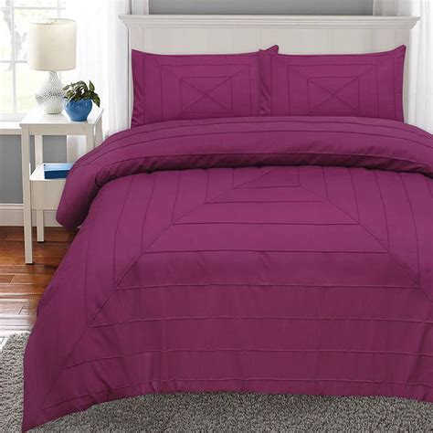 8 Pcs Pinch Rectangular Purple Bed Sheet Set With Quilt Pillow And Cushions Covers In 2020