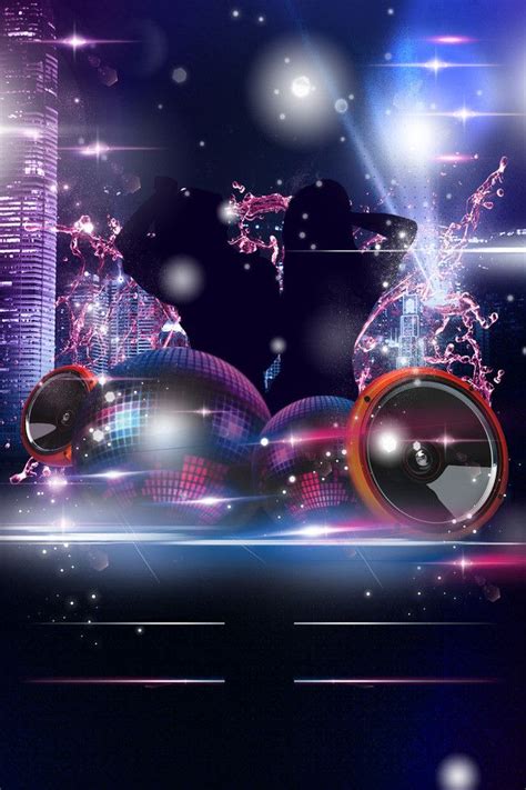 Dynamic Fashion Music Party Poster Background Material Poster