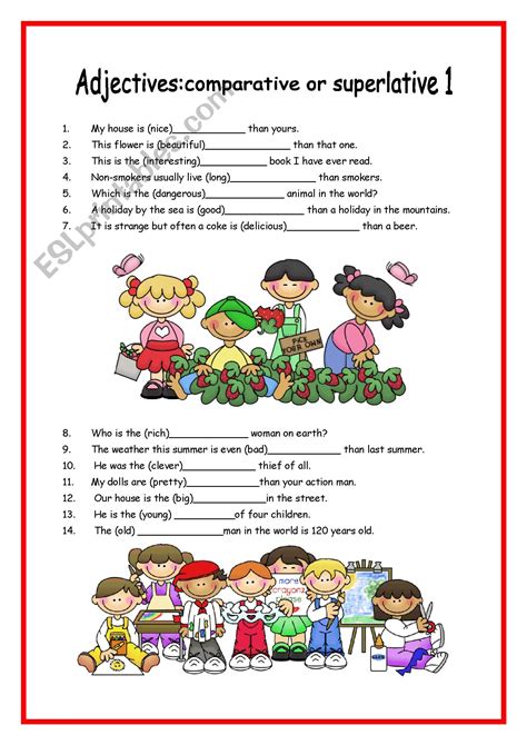 Comparative Or Superlative That Is The Question ESL Worksheet By Marta Veiga