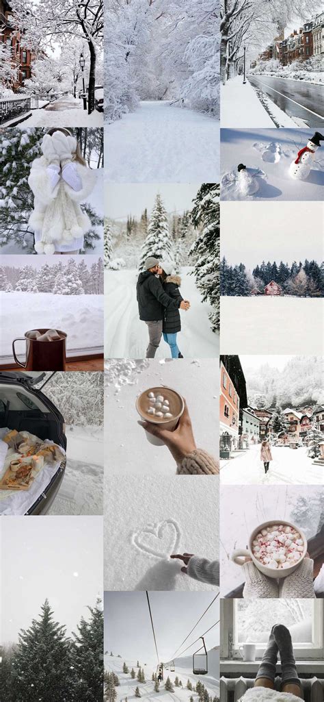 Winter Aesthetic Collage Wallpapers Top Free Winter Aesthetic Collage