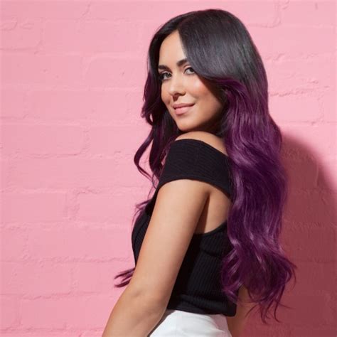 Go crazy with bright, vivid purple hair. Dyes for dark hair from LIVE