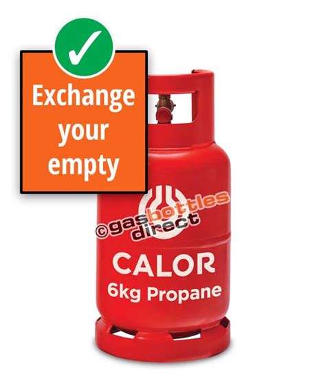 6kg Propane Calor Gas Bottle Refill From Bbq Gas Bottles