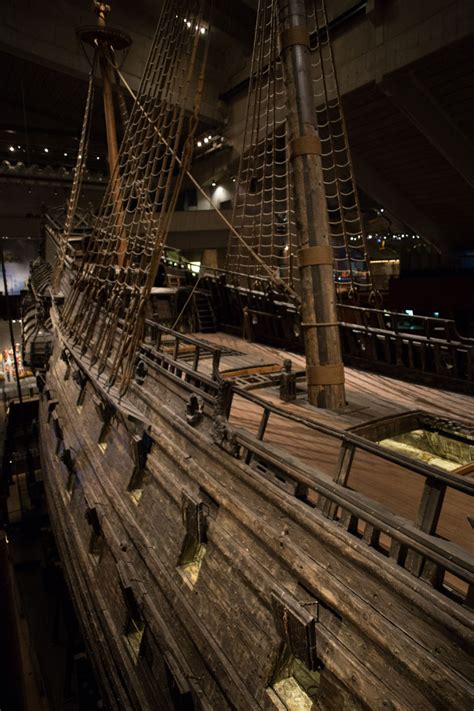 Sunken Warship Vasa Stockholm Sweden November 2015 17th Flagship On