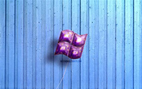 Download Wallpapers 4k Windows 10 Violet Logo Creative Violet Vrogue