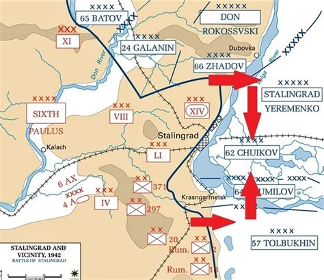 Battle Of Stalingrad Ww2 Map