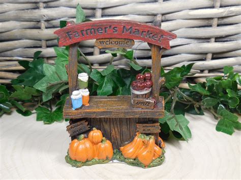 miniature fall farmer s market stand halloween dollhouse etsy