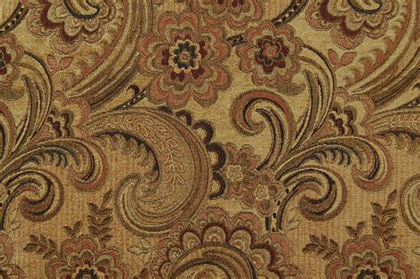 Traditionally dyed in earthy colors like deep reds, browns, and oranges, the paisley print is a fantastic designer drapery fabric choice for your home. Paisley Uholstery Fabric - Woven Synthetic