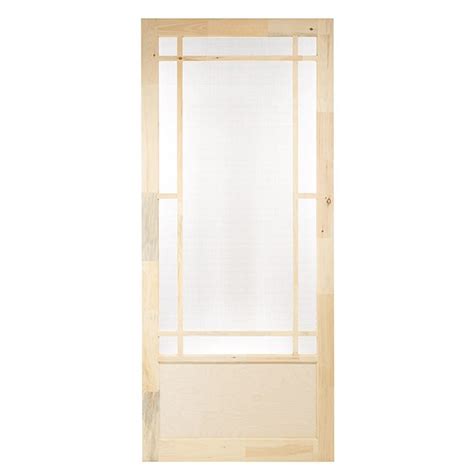 Prairie Rustic Pine Screen Door 36 Natural Rona Biggletilly