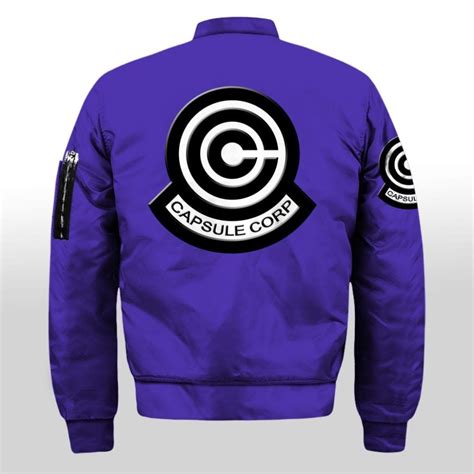 Dragon ball z goku bomber jacket. Dragon Ball Z: Futuristic Capsule Inc Blue Varsity Jacket ...