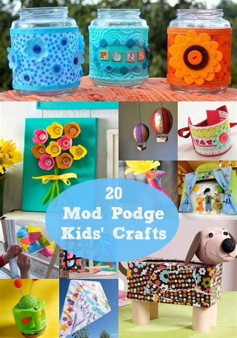 20 Easy And Fun Mod Podge Kids Crafts Mod Podge Rocks Mod Podge