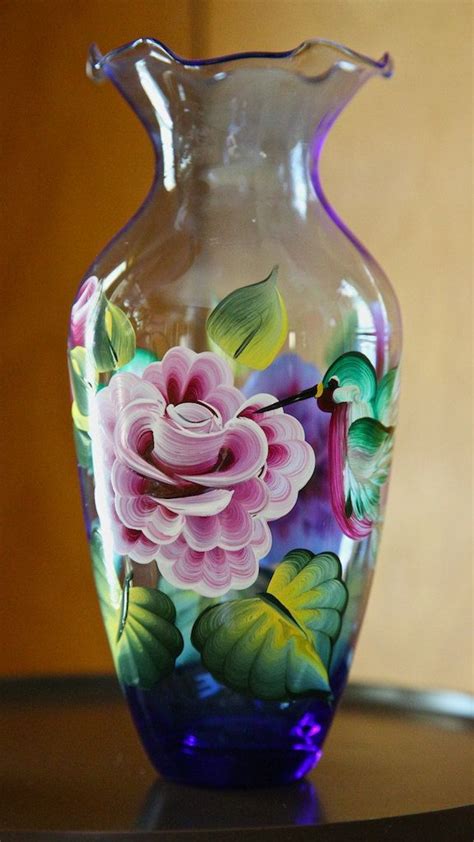 Painting Glass Vases With Acrylic Paint Best Painting