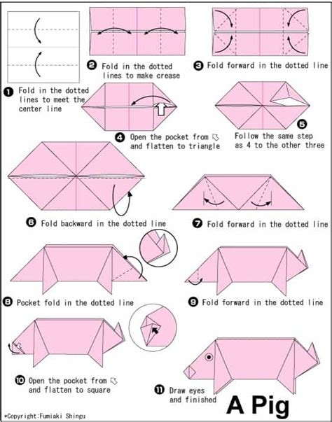 How To Make Origami Pig And Boost Cognitive Skills Stem Little Explorers