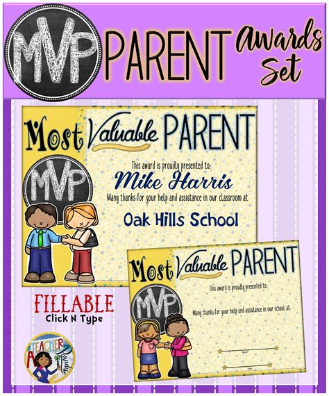These Certificates Acknowledge Those Parents In Your Classrooms And