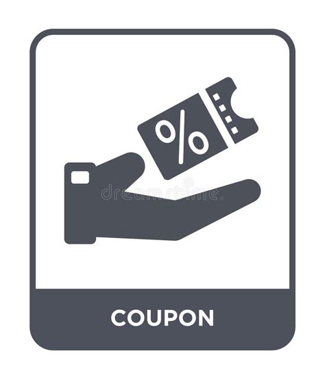 Coupon Icon In Trendy Design Style Coupon Icon Isolated On White