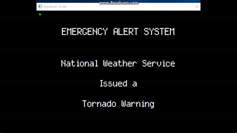 Funny Eas Tornado Warning Alert Read Description Youtube